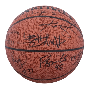1998 NBA All-Stars Multi-Signed Basketball - 19 Signatures Featuring Kobe Bryant, Tim Duncan & Karl Malone (Beckett)